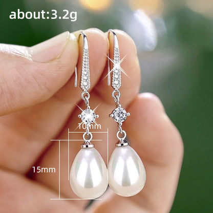 Boucles D'Oreilles Pendantes en Perles Pour Femmes