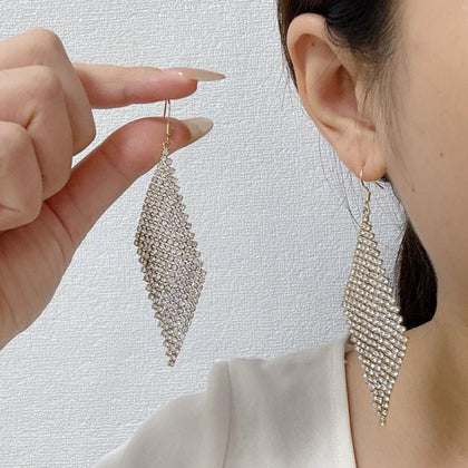 Boucles D'Oreilles Losange de Luxe Pour Femmes Pour Mariage