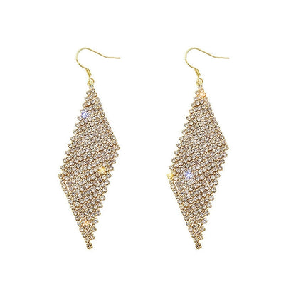 Boucles D'Oreilles Losange de Luxe Pour Femmes Pour Mariage