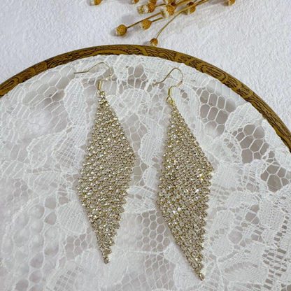 Boucles D'Oreilles Losange de Luxe Pour Femmes Pour Mariage