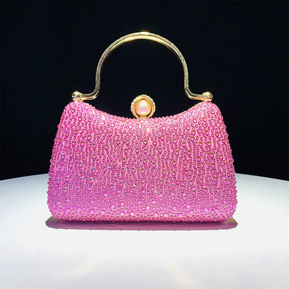 Pochette en Alliage Pailleté et Strass Pour Femme