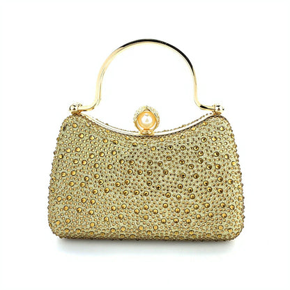Pochette en Alliage Pailleté et Strass Pour Femme
