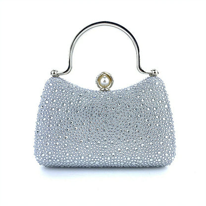 Pochette en Alliage Pailleté et Strass Pour Femme