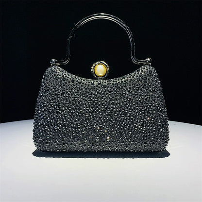Pochette en Alliage Pailleté et Strass Pour Femme