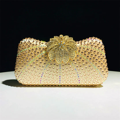 Pochette en Alliage avec Strass Pour Femme