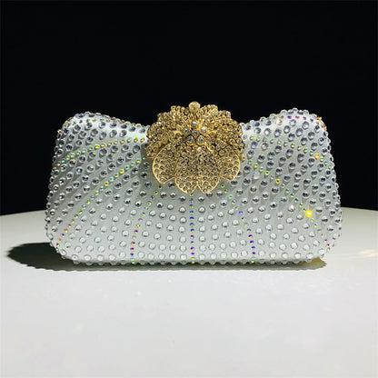 Pochette en Alliage avec Strass Pour Femme
