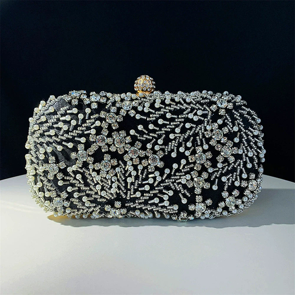 Superbe Pochette à Strass Brillant, Sacs à Main Uniques
