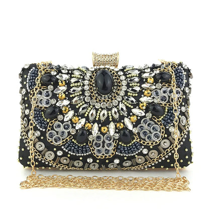Sacs à Main Pour Femme avec Pochette en Perles et Diamants Délicats