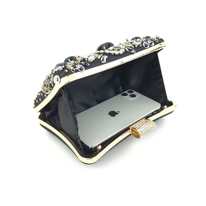 Sacs à Main Pour Femme avec Pochette en Perles et Diamants Délicats