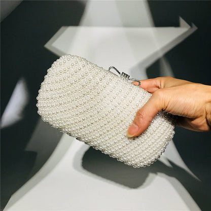 Pochette Élégante et Brillante en Perles, Sacs à Main Uniques