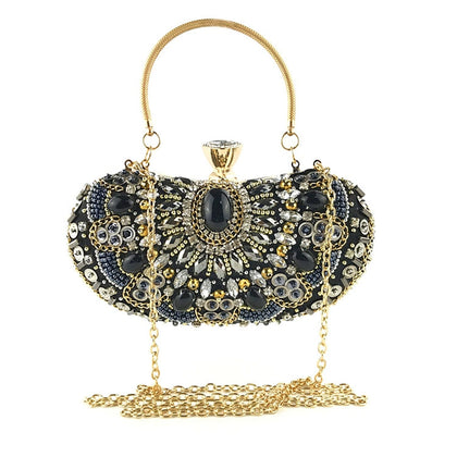 Pochette Scintillante À Strass Pour Femmes