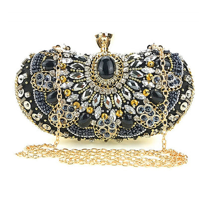 Pochette Scintillante À Strass Pour Femmes