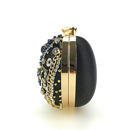 Pochette Scintillante À Strass Pour Femmes