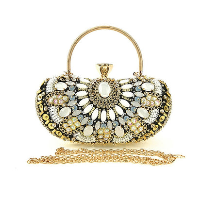 Pochette Scintillante À Strass Pour Femmes