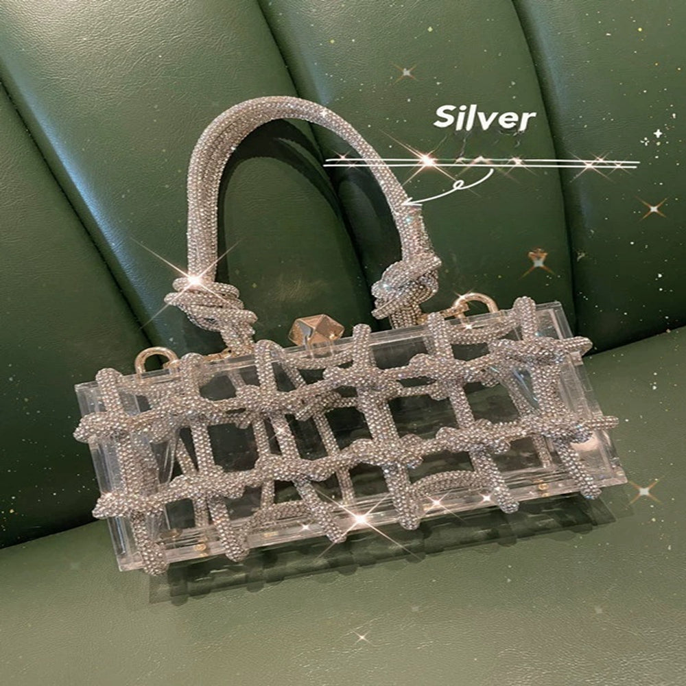 Superbes Sacs à Main Uniques avec Pochette en Strass