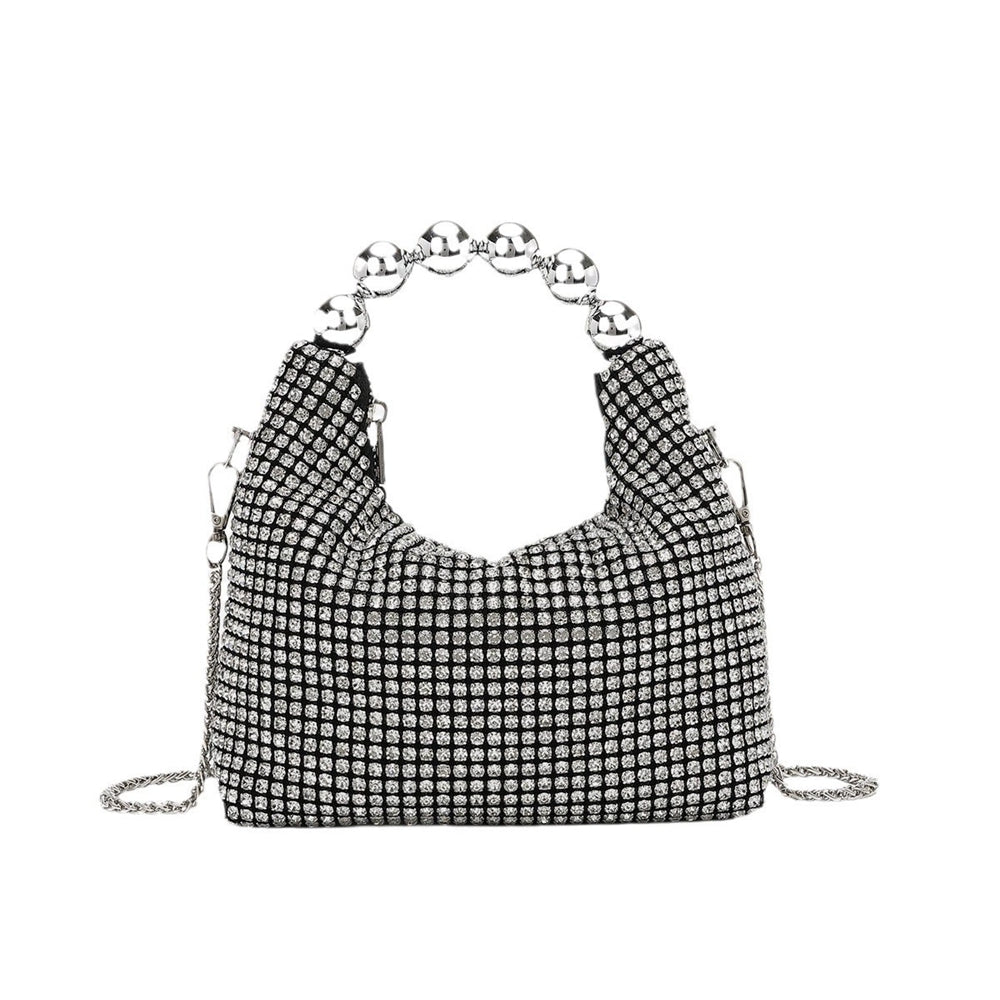Charmant et Magnifique Portefeuille à Chaîne en Cristal Pour Femme