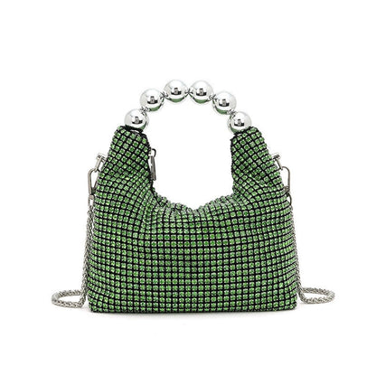 Charmant et Magnifique Portefeuille à Chaîne en Cristal Pour Femme