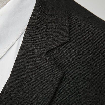 Costumes de Mariage à Carreaux 3 Pièces pour Hommes Coupe Ajustée Simple Boutonnage Deux Boutons