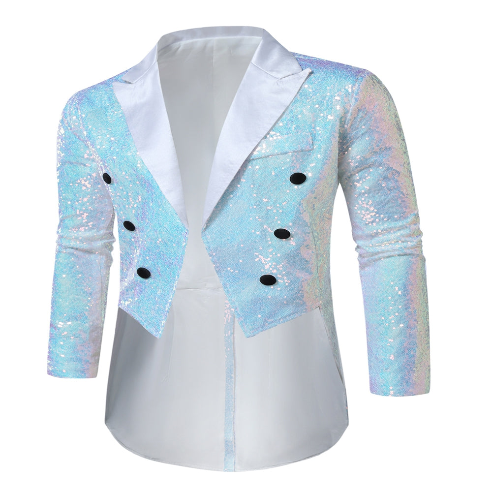 Veste à Paillettes Pour Homme - Coupe Ajustée Décontractée - Légère Pour L'été, Bureau, Mariage, Sorties