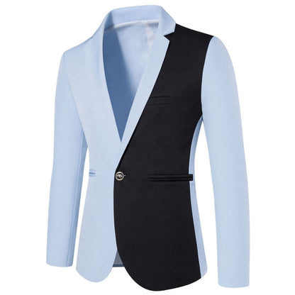 Veste de Soirée Pour Homme, Coupe Ajustée, Revers Crantés, Simple Boutonnage, Un Bouton
