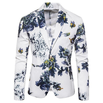 Veste de Soirée Pour Homme, Coupe Ajustée, Revers Crantés, Simple Boutonnage, Un Bouton