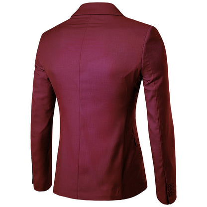 Veste de Soirée Pour Homme, Coupe Ajustée, Revers Crantés, Simple Boutonnage, Un Bouton