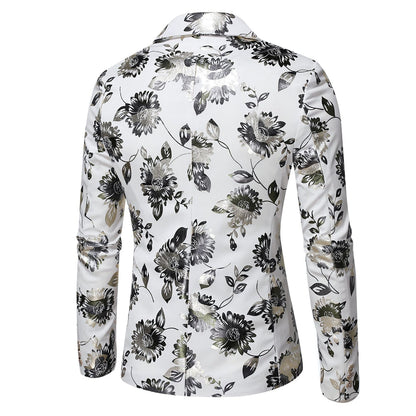 Veste de Soirée Pour Homme, Coupe Ajustée, Revers Crantés, Simple Boutonnage, Un Bouton