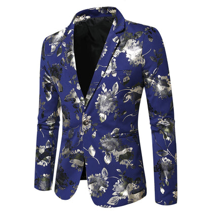 Veste de Soirée Pour Homme, Coupe Ajustée, Revers Crantés, Simple Boutonnage, Un Bouton