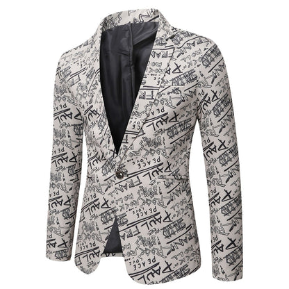Veste de Soirée Pour Homme, Coupe Ajustée, Revers Crantés, Simple Boutonnage, Un Bouton