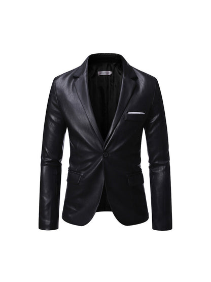 Veste de Soirée Pour Homme, Coupe Ajustée, Revers Crantés, Simple Boutonnage, Un Bouton