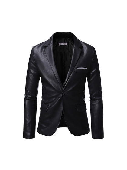 Veste de Soirée Pour Homme, Coupe Ajustée, Revers Crantés, Simple Boutonnage, Un Bouton