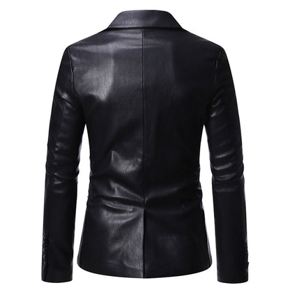 Veste de Soirée Pour Homme, Coupe Ajustée, Revers Crantés, Simple Boutonnage, Un Bouton