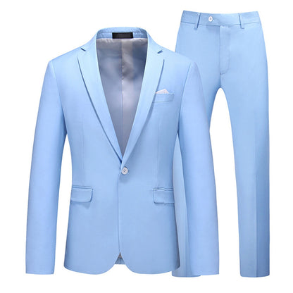 Costume 2 Pièces Pour Homme, Coupe Ajustée, Simple Boutonnage, Coupe Ajustée, Pour Bal de Promo