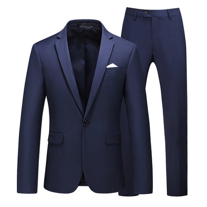 Costume 2 Pièces Pour Homme, Coupe Ajustée, Simple Boutonnage, Coupe Ajustée, Pour Bal de Promo
