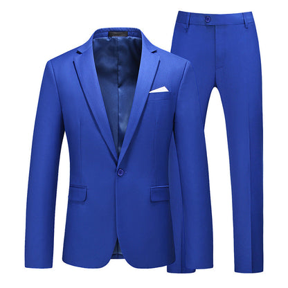 Costume 2 Pièces Pour Homme, Coupe Ajustée, Simple Boutonnage, Coupe Ajustée, Pour Bal de Promo