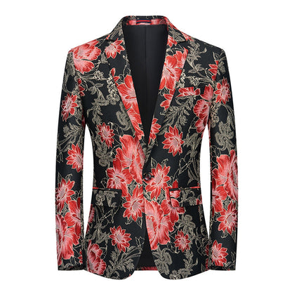 Veste de Soirée Pour Homme, Coupe Ajustée, Revers Crantés, Simple Boutonnage, Un Bouton