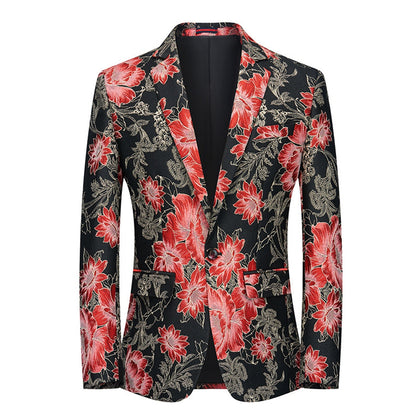 Veste de Soirée Pour Homme, Coupe Ajustée, Revers Crantés, Simple Boutonnage, Un Bouton