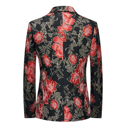 Veste de Soirée Pour Homme, Coupe Ajustée, Revers Crantés, Simple Boutonnage, Un Bouton