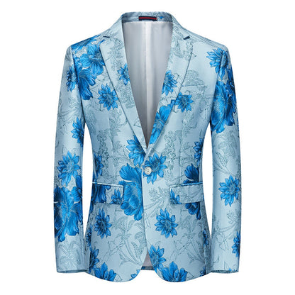 Veste de Soirée Pour Homme, Coupe Ajustée, Revers Crantés, Simple Boutonnage, Un Bouton