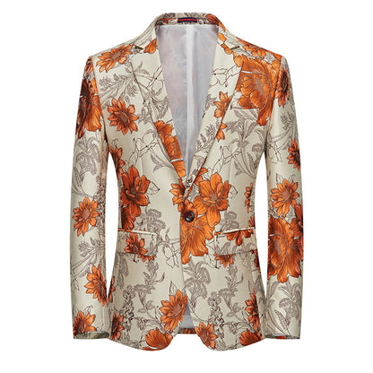 Veste de Soirée Pour Homme, Coupe Ajustée, Revers Crantés, Simple Boutonnage, Un Bouton