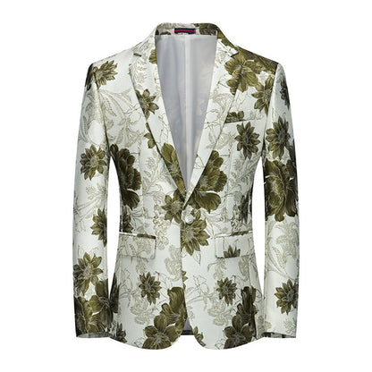 Veste de Soirée Pour Homme, Coupe Ajustée, Revers Crantés, Simple Boutonnage, Un Bouton