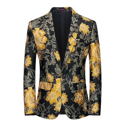 Veste de Soirée Pour Homme, Coupe Ajustée, Revers Crantés, Simple Boutonnage, Un Bouton