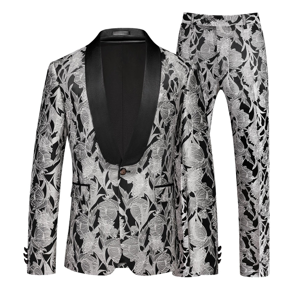Costume 2 Pièces Pour Homme, Coupe Ajustée, Simple Boutonnage, Coupe Ajustée, Pour Bal de Promo