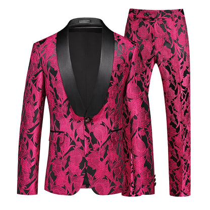 Costume 2 Pièces Pour Homme, Coupe Ajustée, Simple Boutonnage, Coupe Ajustée, Pour Bal de Promo