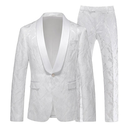 Costume 2 Pièces Pour Homme, Coupe Ajustée, Simple Boutonnage, Coupe Ajustée, Pour Bal de Promo