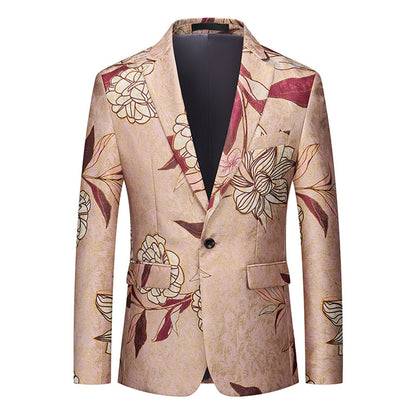 Veste de Soirée Pour Homme, Coupe Ajustée, Revers Crantés, Simple Boutonnage, Un Bouton