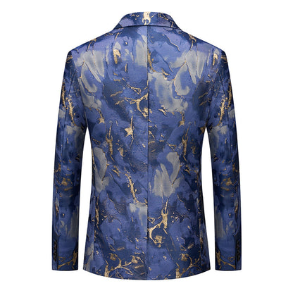 Veste de Soirée Pour Homme, Coupe Ajustée, Revers Crantés, Simple Boutonnage, Un Bouton