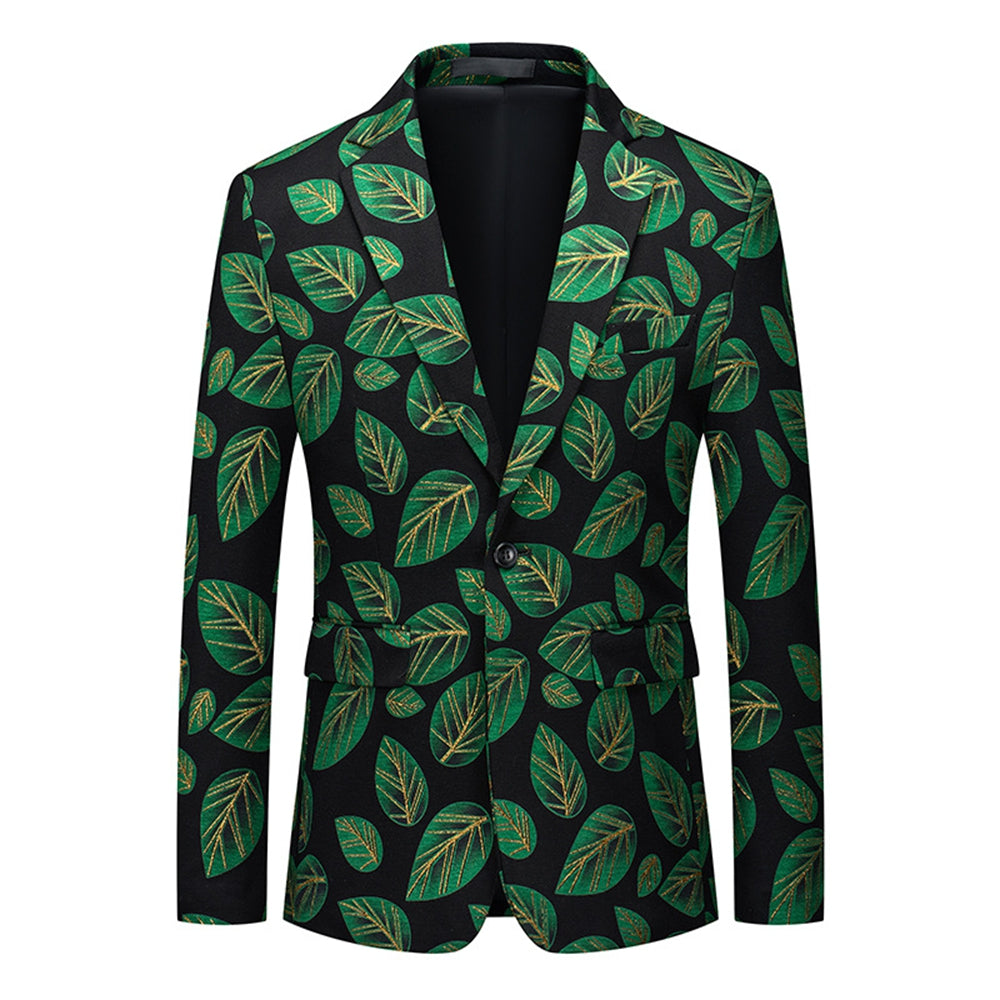 Veste de Soirée Pour Homme, Coupe Ajustée, Revers Crantés, Simple Boutonnage, Un Bouton