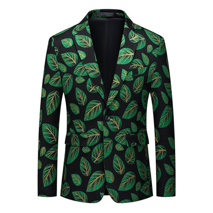 Veste de Soirée Pour Homme, Coupe Ajustée, Revers Crantés, Simple Boutonnage, Un Bouton