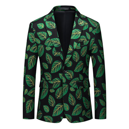 Veste de Soirée Pour Homme, Coupe Ajustée, Revers Crantés, Simple Boutonnage, Un Bouton